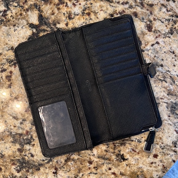 Coach Wallet Black Medium Size - Picture 3 of 4